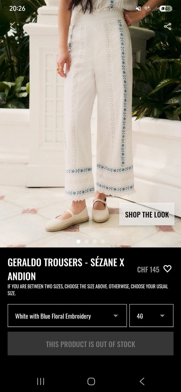 Sezane Pantaloni: Sezane Hose – Nuovo (secondo la descrizione) da Sax venduto da Hannamuesli