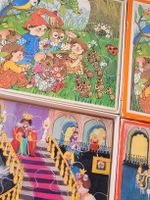 🧡 2 Schöne Vintage Holzpuzzle BIMBO Penelope 70er Jahre