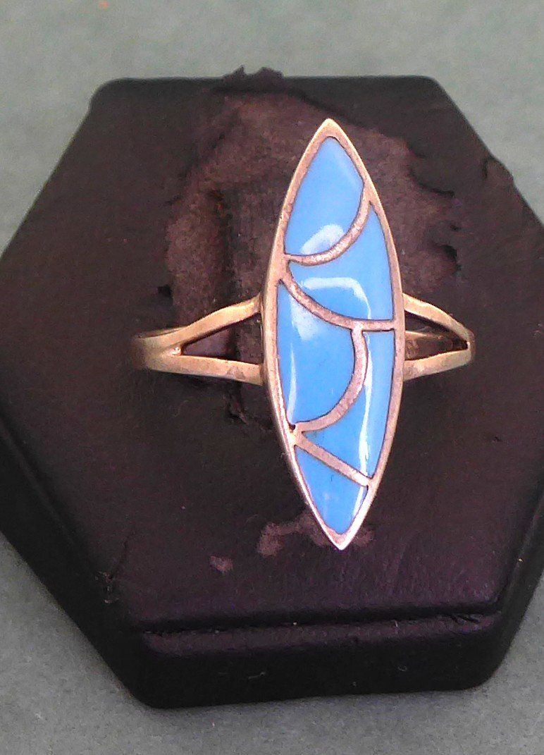 Anelli: Ring 925 Silber emailliert – Usato da Muri AG venduto da silvermouse007 1