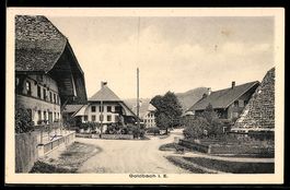 AK Goldbach i. E., Straßenpartie im Ort