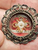 Maria Goretti V. Reliquie-Brosche, Antik, Selten! Silber 800