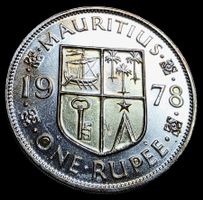 MAURITIUS ONE RUPEE 1978