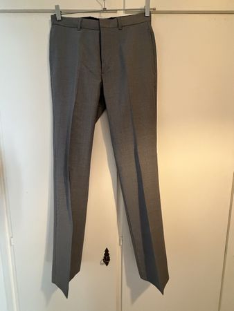 Pantaloni uomo grigi taglia 46 lana nuova vestibilitá regola