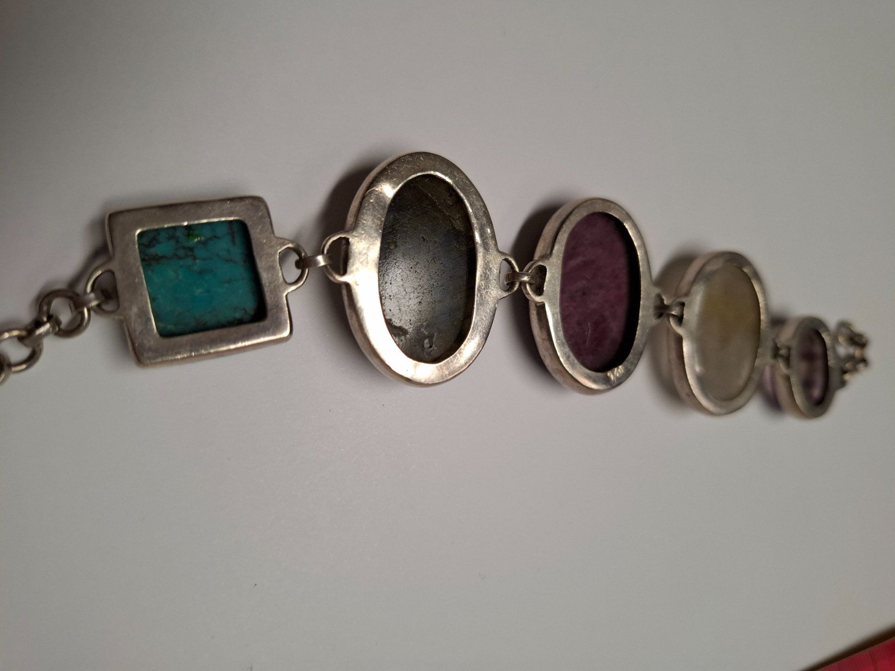 Bracciali & Braccialetti: Edles Vintage Stein-Armband, Silber – Usato da Wolhusen venduto da Pindha05 5