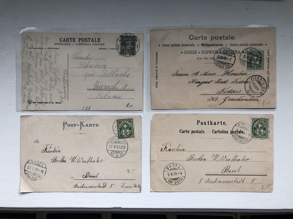 Cartoline postali: 8 uralte Ansichtskarten SCHAFFHAUSEN - meist LITHOS – Usato da Lufingen venduto da Rac0 1