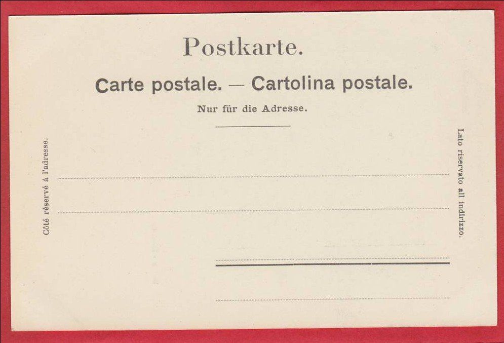 Cartoline postali: BERN MATTE 1897 / 1905 – Usato da Grüningen venduto da Kartenlaube 1