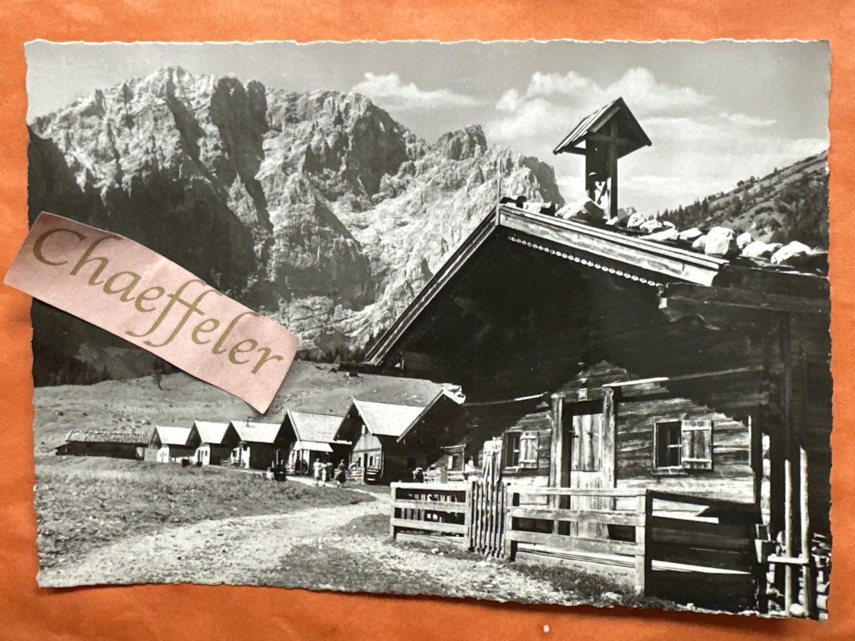 Cartoline postali: Eng-Almen mit Grubenkar, Karwendel, Tirol  – Usato da Zürich venduto da Chaeffeler