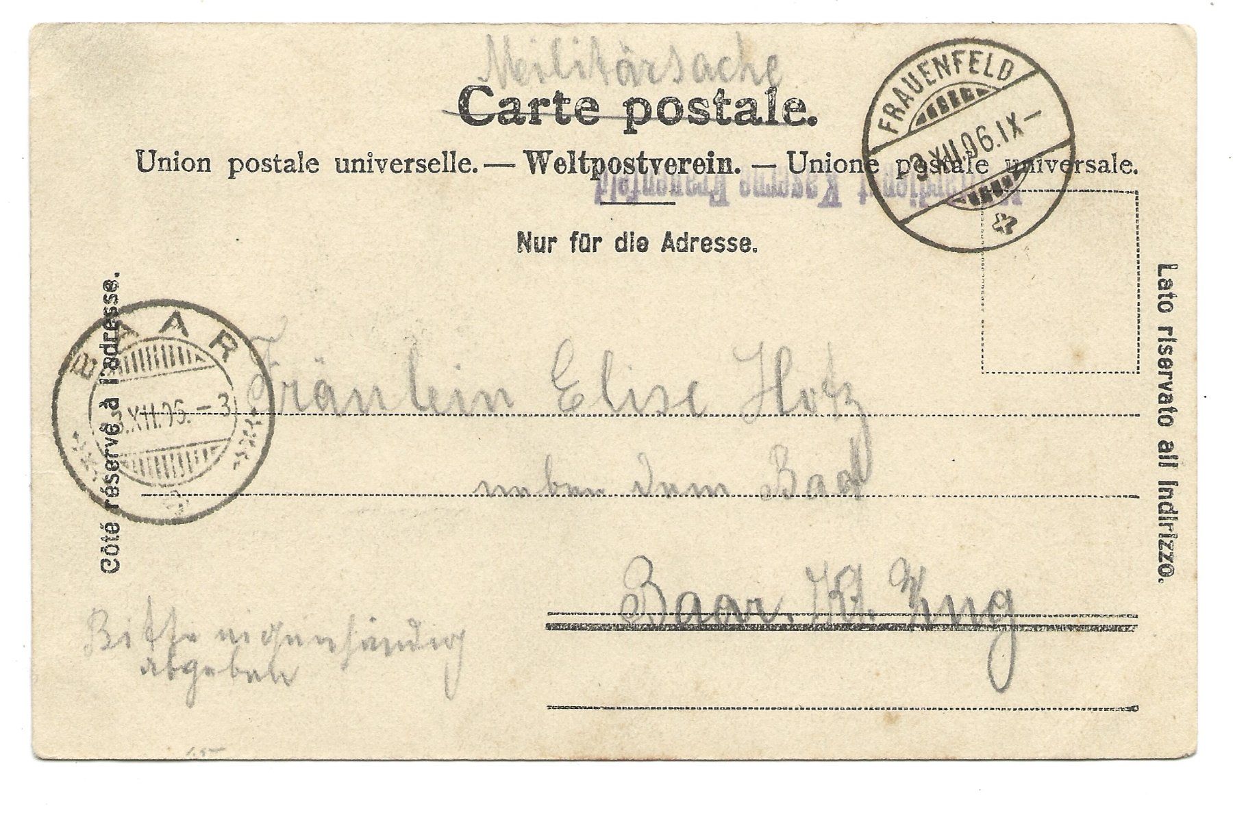 Ansichtskarten: Gotthardpost nach einem Gemälde von R. Koller - Postkutsche – Gebraucht aus Engelburg von Cartophil 1