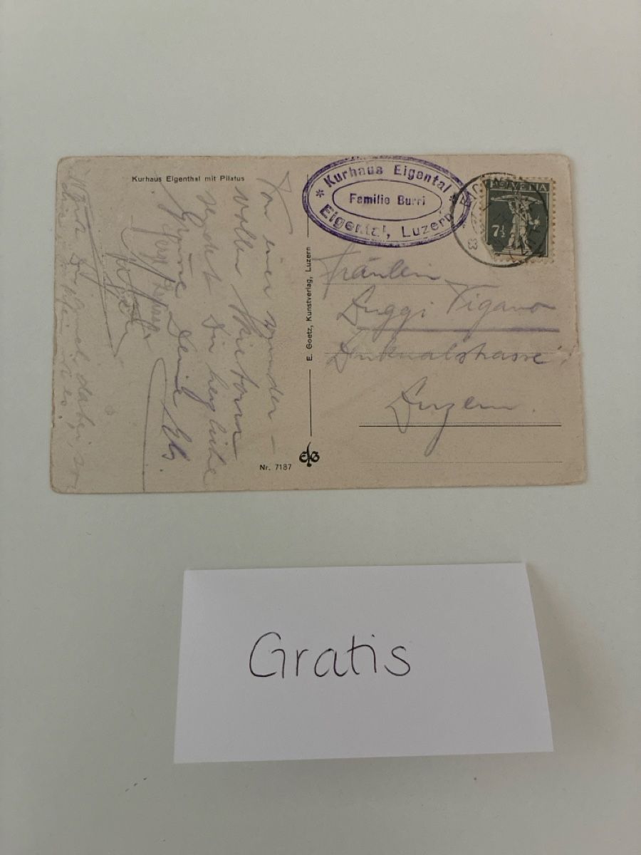 Cartoline postali: 10 Ansichtskarten Schweiz vom Eigenthal LU – Usato da Oftringen venduto da Cla.vD.74 5