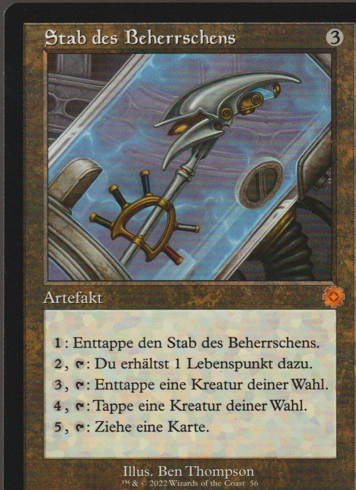 Magic The Gathering Carte collezionabili: Magic The Gathering MTG Retro Frame Artifact 56 Stab des Beh – Nuovo (secondo la descrizione) da Vezia venduto da Aquarius_Age