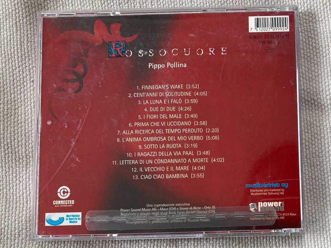 CDs: CD, Pippo Pollina, Rossocuore – Gebraucht aus Baden von Yoyo1 1