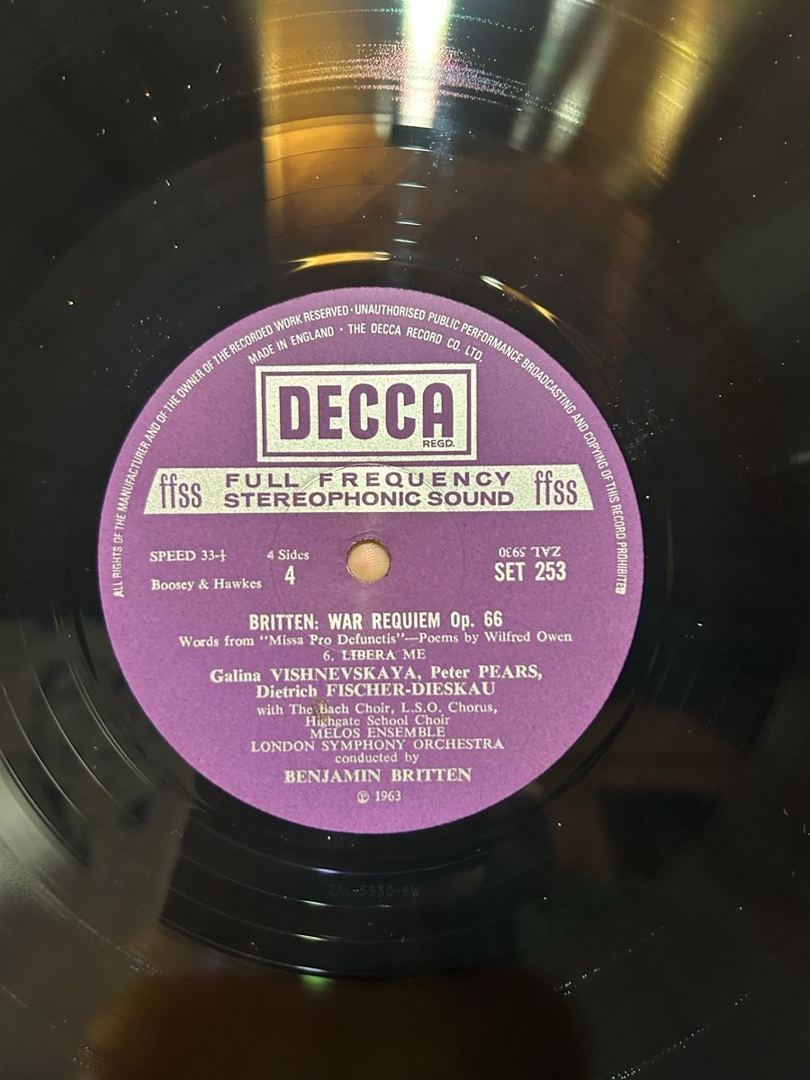 Vinyles: Britten - War Requiem – D'occasion à Haute-Nendaz par Arzak 4