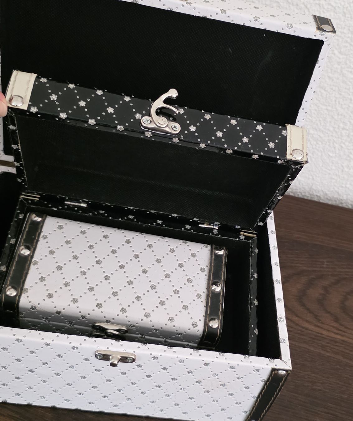 Casse di trasporto: 3er Set Schmuckkistchen Deko-Boxen Schatullen – Usato da Rheinsulz venduto da Gilea 3
