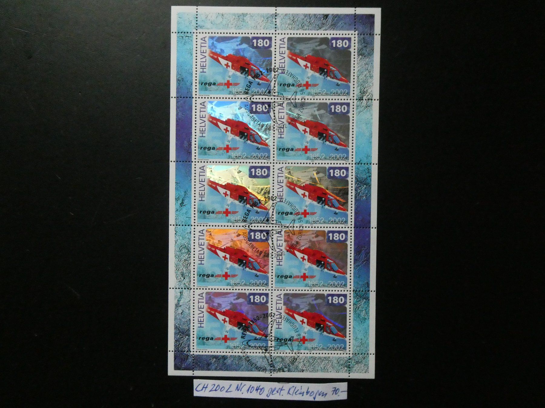 Alle Briefmarken: CH 2002 Nr. 1040 gestempelter Kleinbogen – Gebraucht aus Lausen von Herbamare01