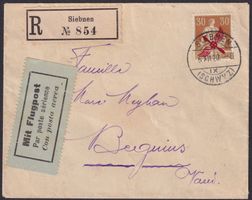 1920, F1 auf erstklassigem Brief von SIBNEN (SZ) 3'000.-+++