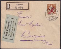1920, F1 auf Erstklassigem Brief von SIBNEN (SZ) 3'000.-+++
