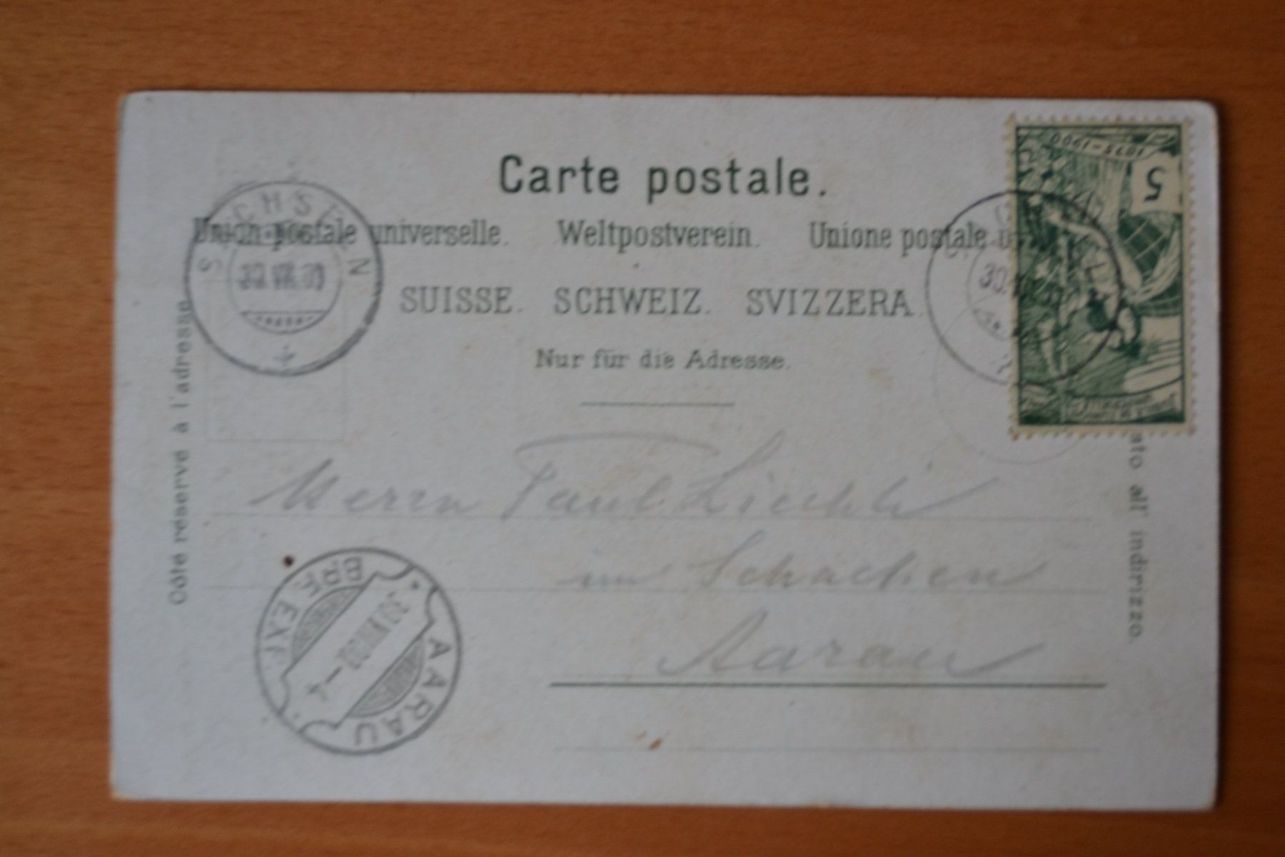 Cartoline postali: AK Aareschlucht bei Meiringen – Usato da Beinwil am See venduto da kajak55 1