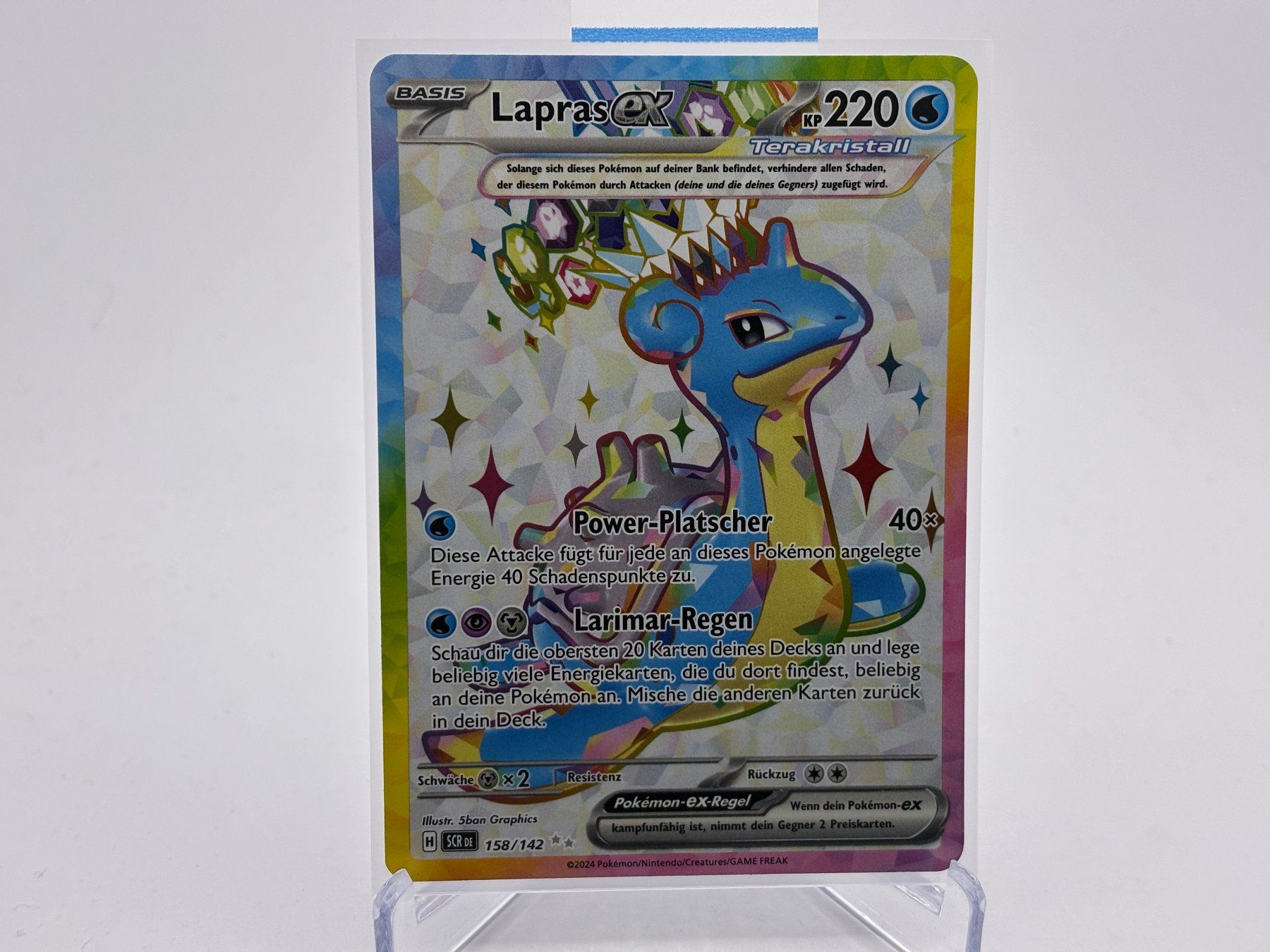 Pokémon Carte collezionabili: Stellarkrone - Lapras ex  (SCR 158) - DE – Nuovo (secondo la descrizione) da Allschwil venduto da Bullach