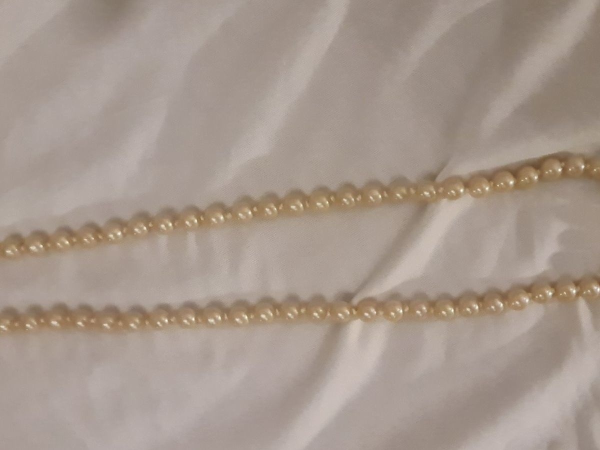 Ketten: Vintage modische Perlen Halskette ca.56 cm, 29Gr. – Gebraucht aus Münchenbuchsee von babilibern 4