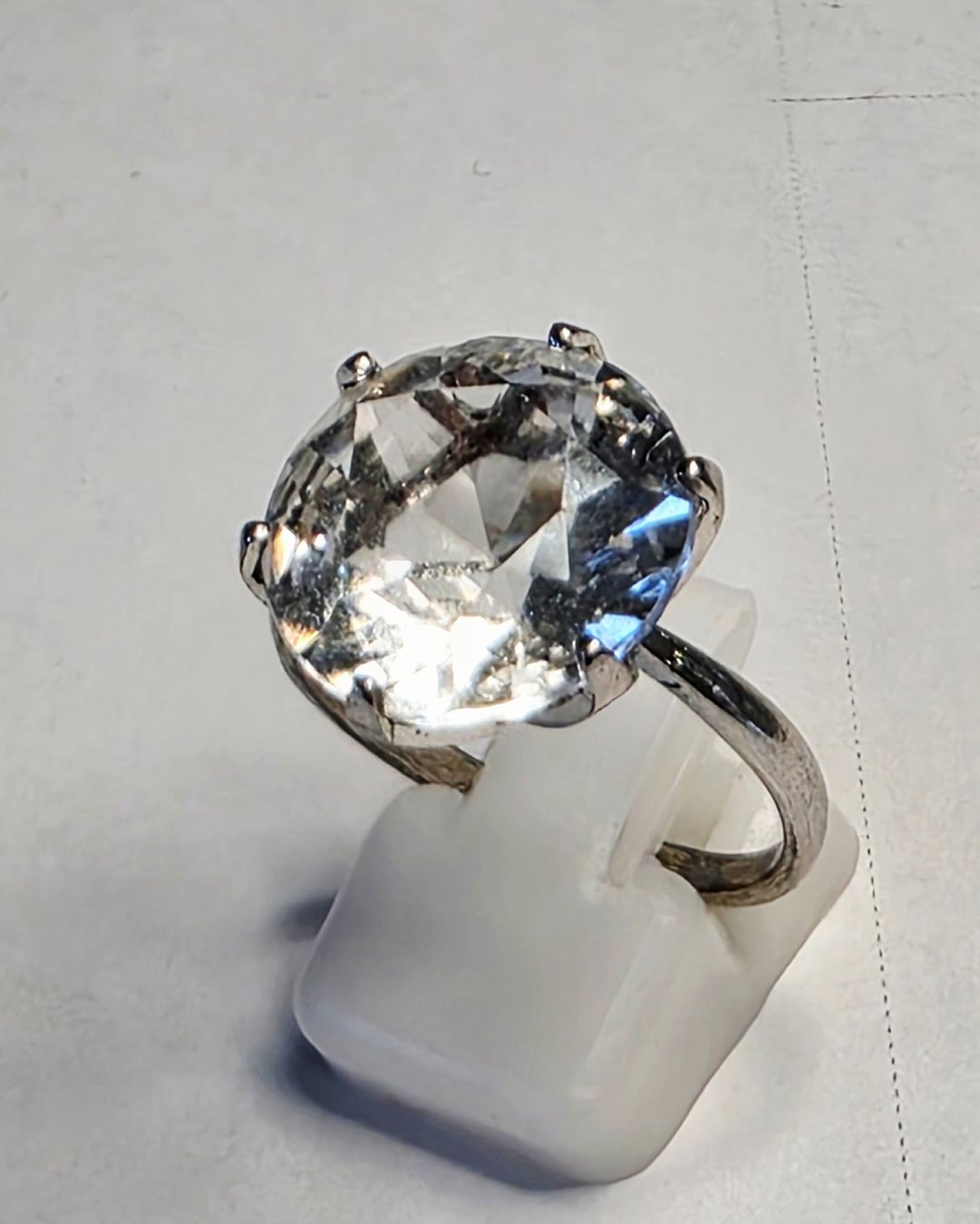 Ringe: Weiss Topas Fingerring Silber – Neu (gemäss Beschreibung) aus Zürich von benedikt12 7