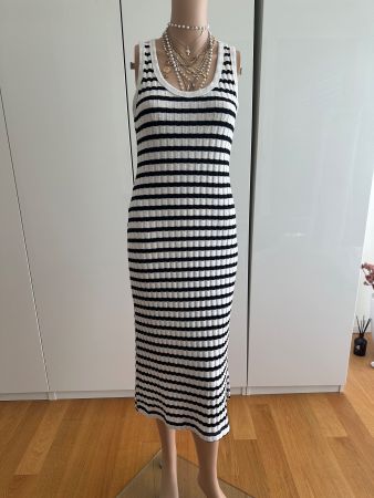 Sommerliches Streifenkleid, gerippt, Gr. XS Top Zustand!