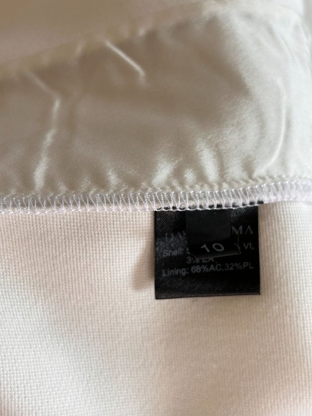 Hosen: Pantalon DAVID KOMA blanc bande sequins argentés – Gebraucht aus Geneve von Salomevergne 3
