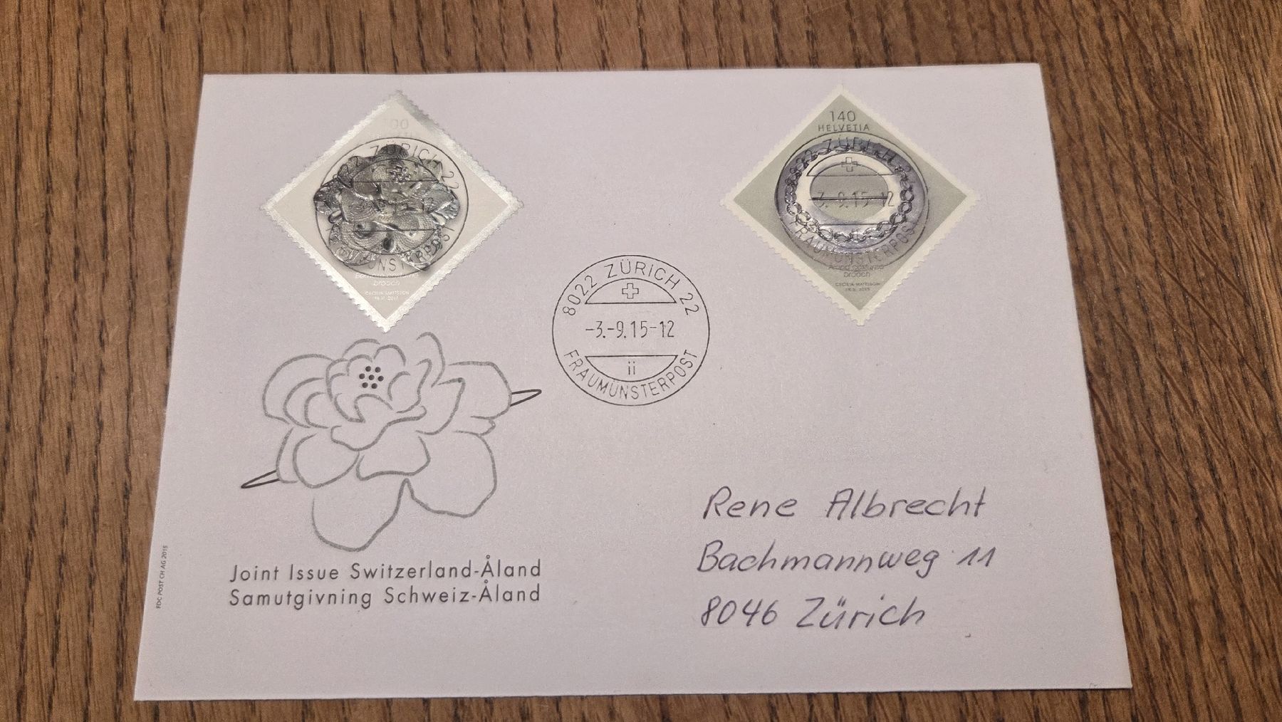 Tutti i francobolli: 2015 FDC Vollstempel Broschen – Usato da Arni AG venduto da Moth68