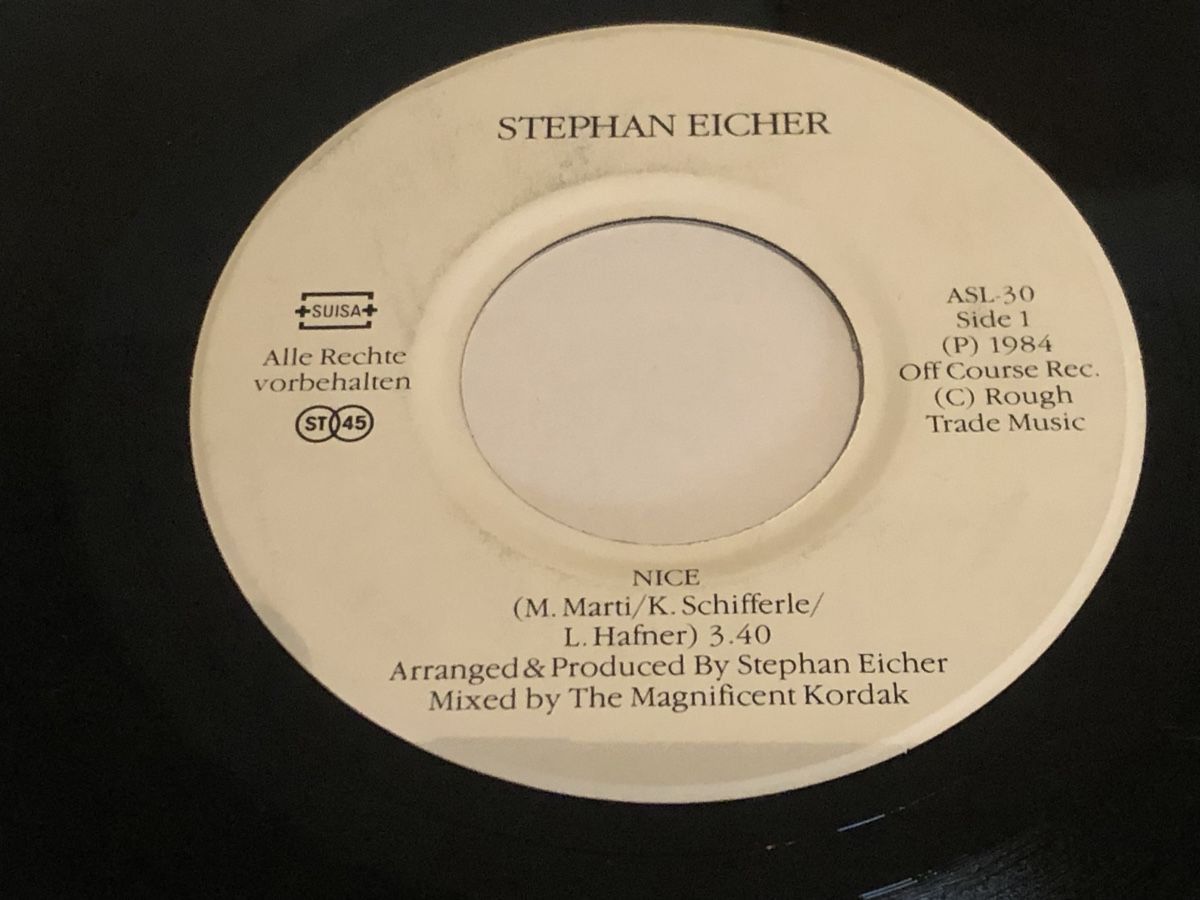 Schallplatten: Stephan Eicher. 1984. 7“ Single. Nice / La Piece – Gebraucht aus Faulensee von Mizuno06 2