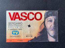VASCO ROSSI-BIGLIETTO CONCERTO BERGAMO-4/6/1993