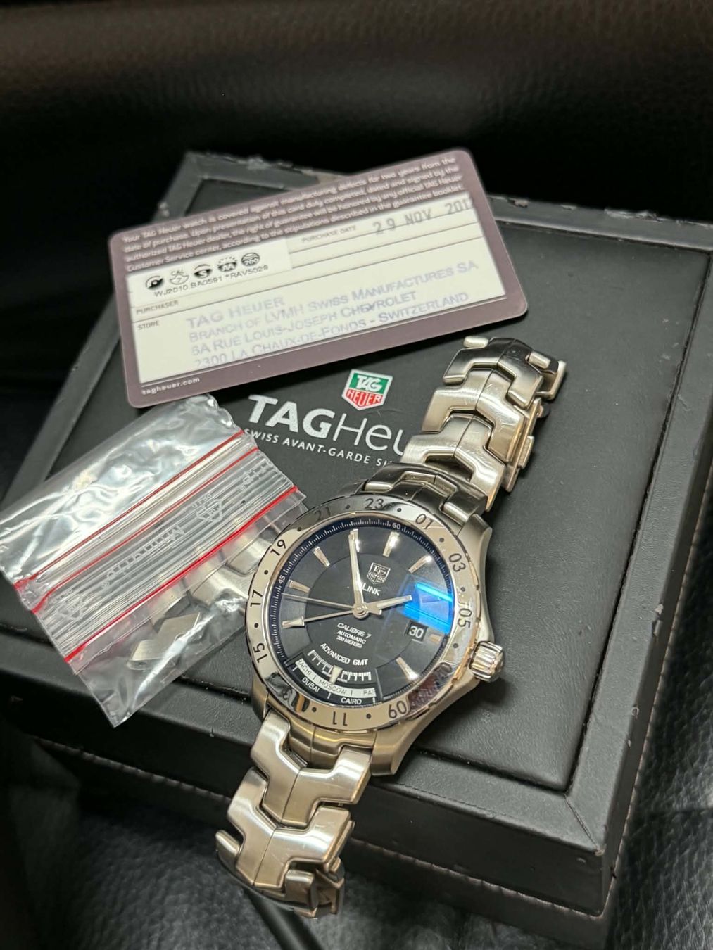 Tag Heuer Montres: Tag Heuer Link Advanced GMT Caliber 7 – D'occasion à Biel par sml_2vfx 4