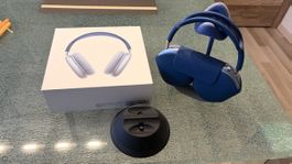 Apple AirPods Max Kopfhörer blau mit Zubehör neuwertig
