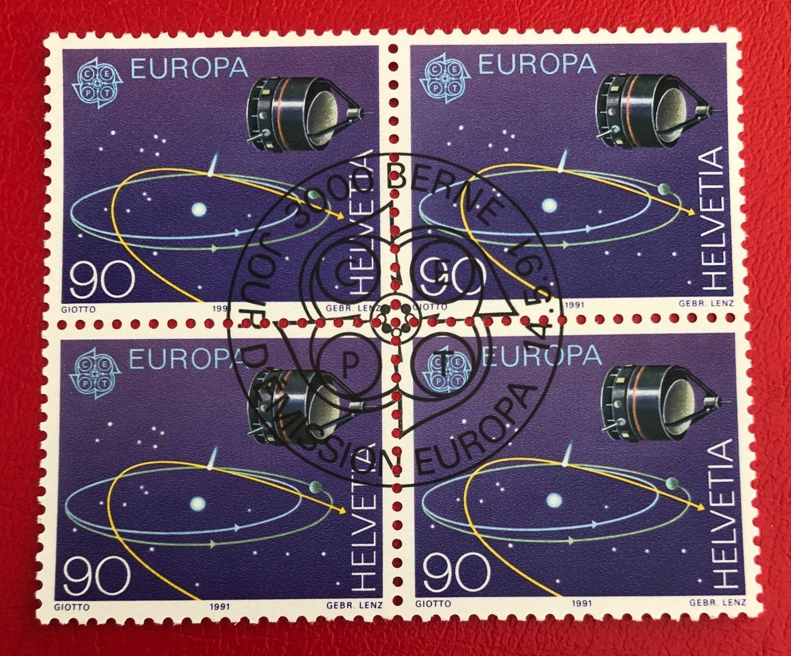 Tutti i francobolli: 4 er Block Nr.813 mit Vollstempel Bern – Usato da Aarau venduto da Billa007