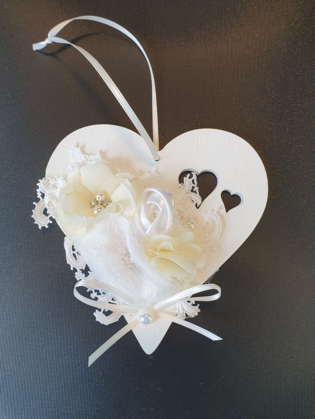 Tutte le decorazioni: Geschenk Herz Deko Shabby Chic Spitze Muttertag Geburtstag – Nuovo e nell'imballaggio originale da Gossau ZH venduto da Goes05 1