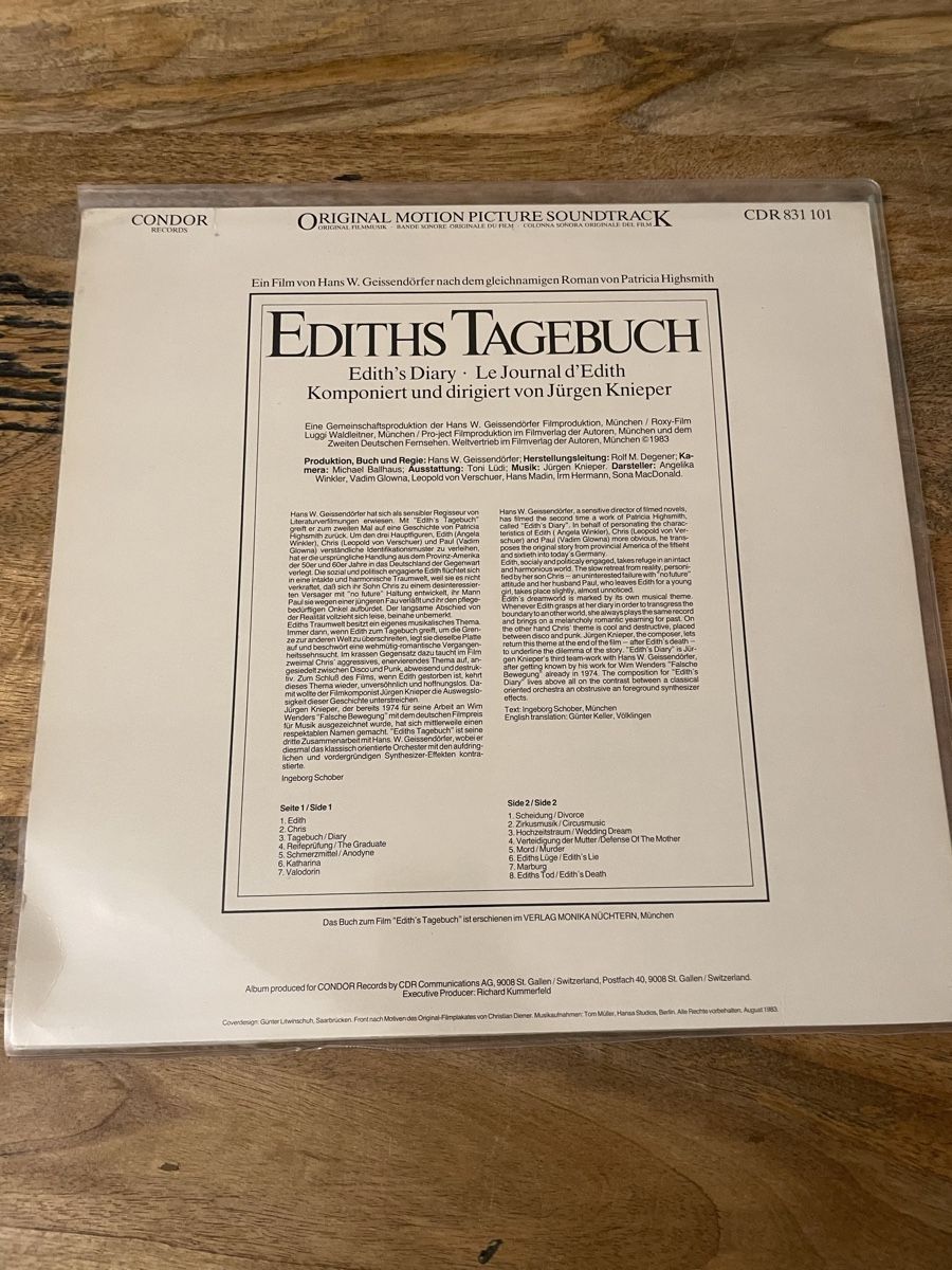 Dischi in vinile: Edith's Tagebuch - Soundtrack – Usato da Hombrechtikon venduto da baersandro 1