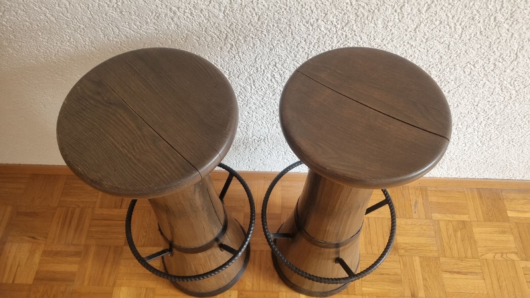 Hocker: Barhocker aus Holz – Gebraucht aus Altenrhein von Roduner 2