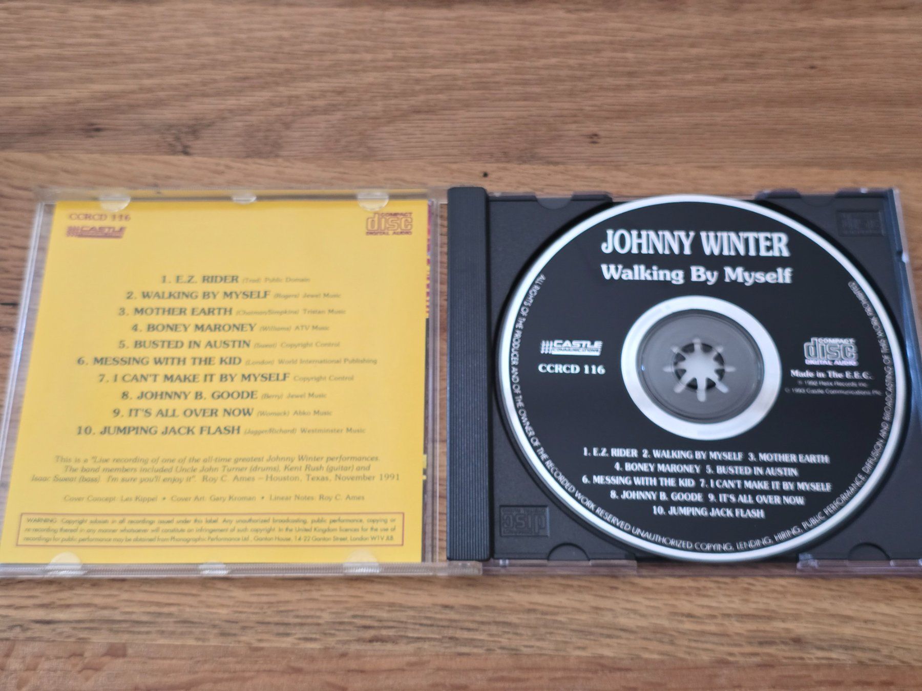 CDs: Johnny Winter - Walking by myself - CD – Gebraucht aus Auenstein von Trilos 2
