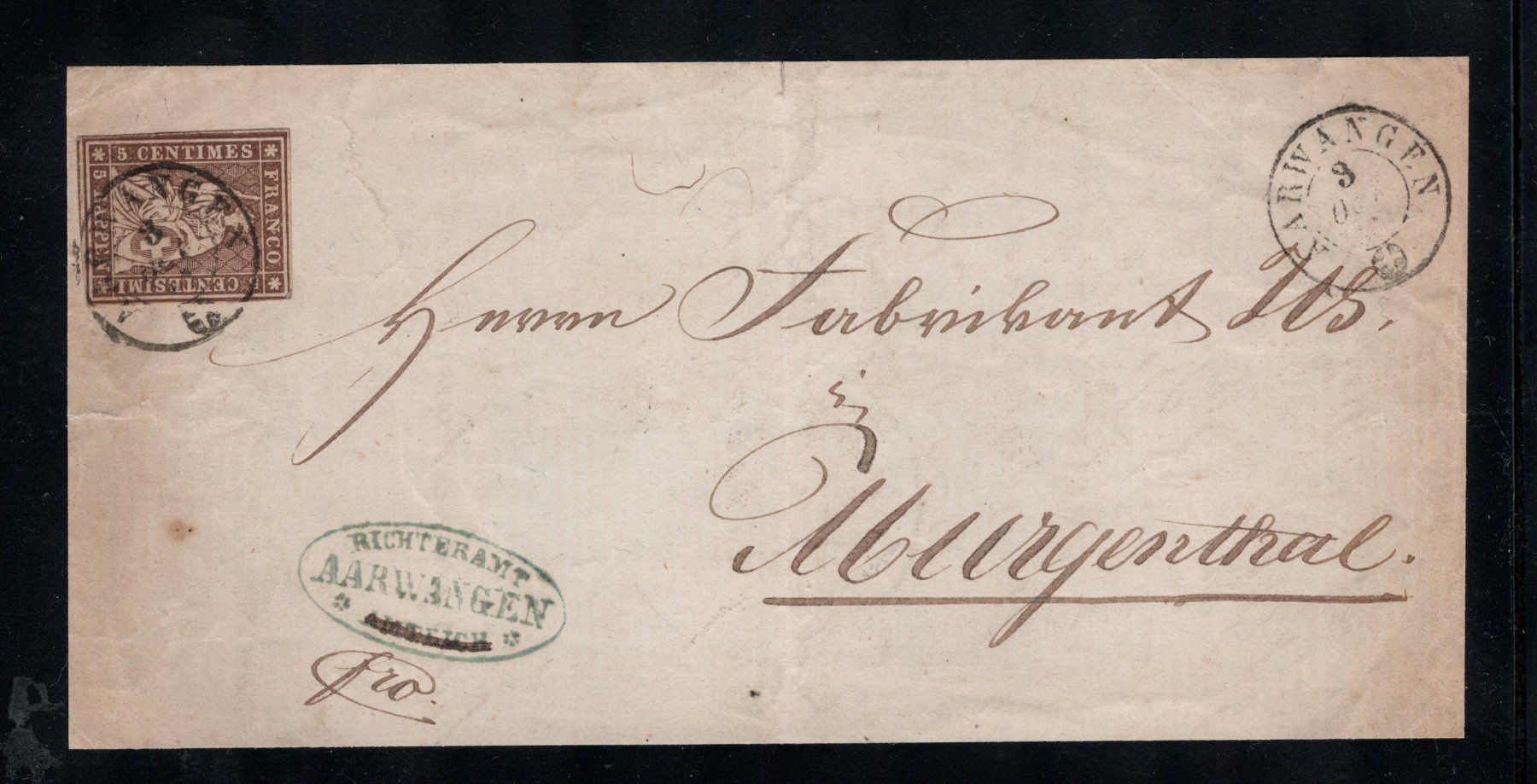 Alle Briefmarken: Partie Strubel-Belege – Gebraucht aus Uesslingen von WHALESTAMPS 1