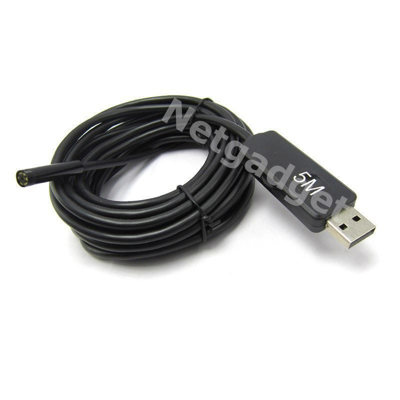 Videocamere: Endoskop USB 5M Camera Micro 6LED 5.5mm – Nuovo e nell'imballaggio originale da Yverdon-les-Bains venduto da Netgadget