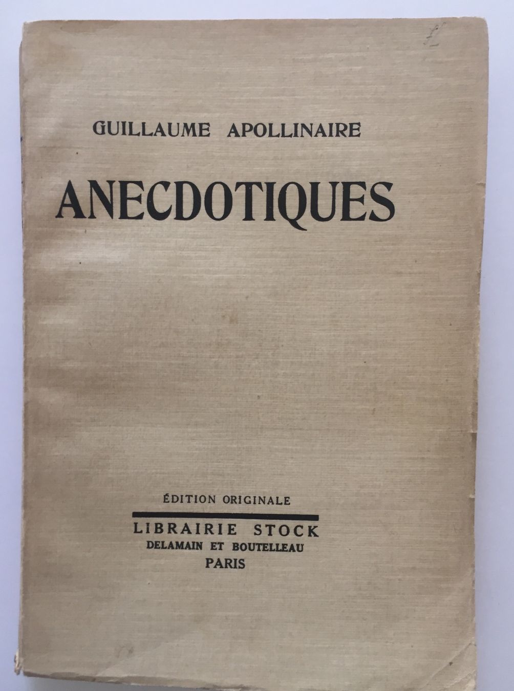 Libri: Apollinaire: "Anecdotiques" – Usato da Lausanne venduto da jol75