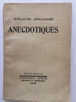 Apollinaire: "Anecdotiques"
