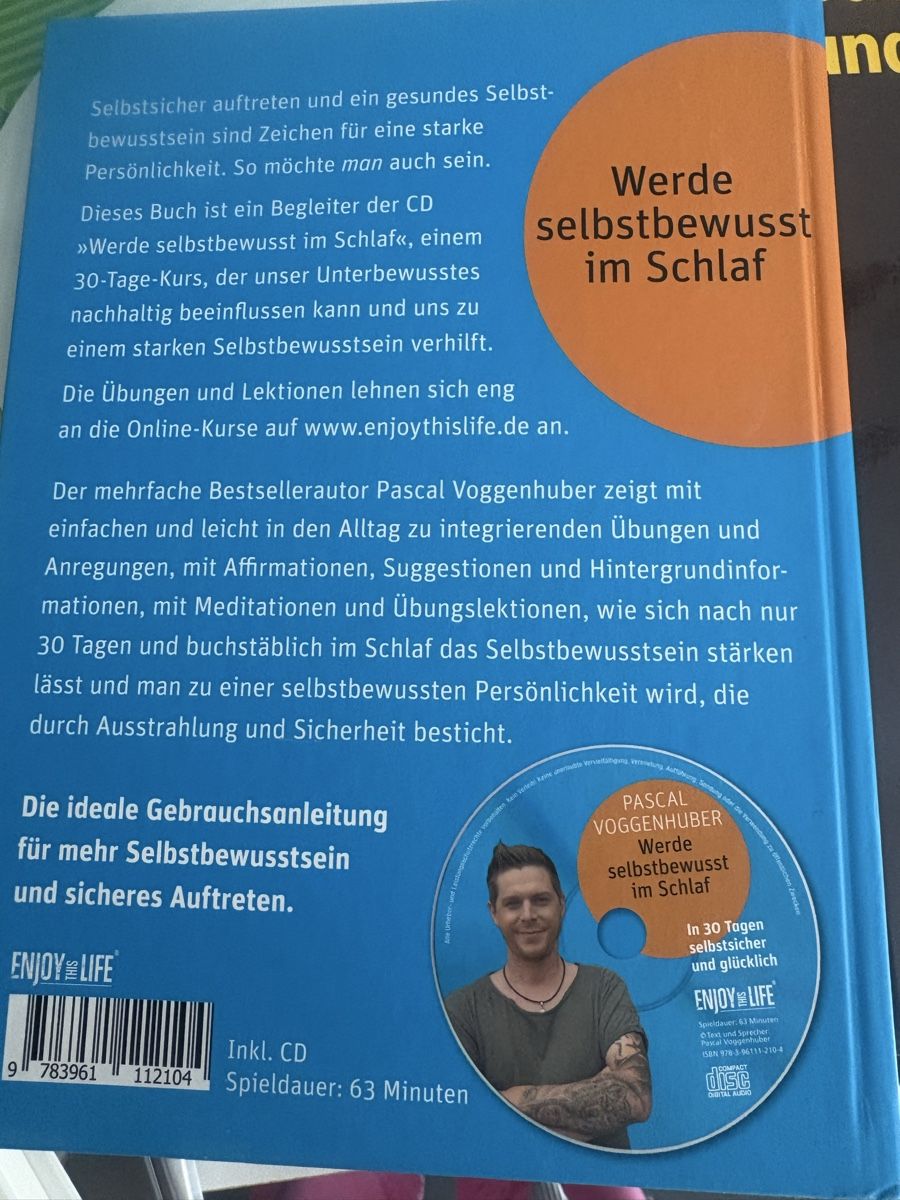 Libri: Buch Pascal Voggenhuber , Werde selbstbewusst im Schlaf – Nuovo (secondo la descrizione) da Obbürgen venduto da bugi6868 3