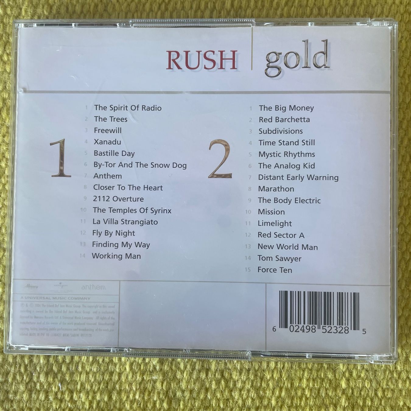 CDs: RUSH-2CD GOLD DEFINITIVE COLLECTION – D'occasion à Rorschacherberg par CD-Roli 1