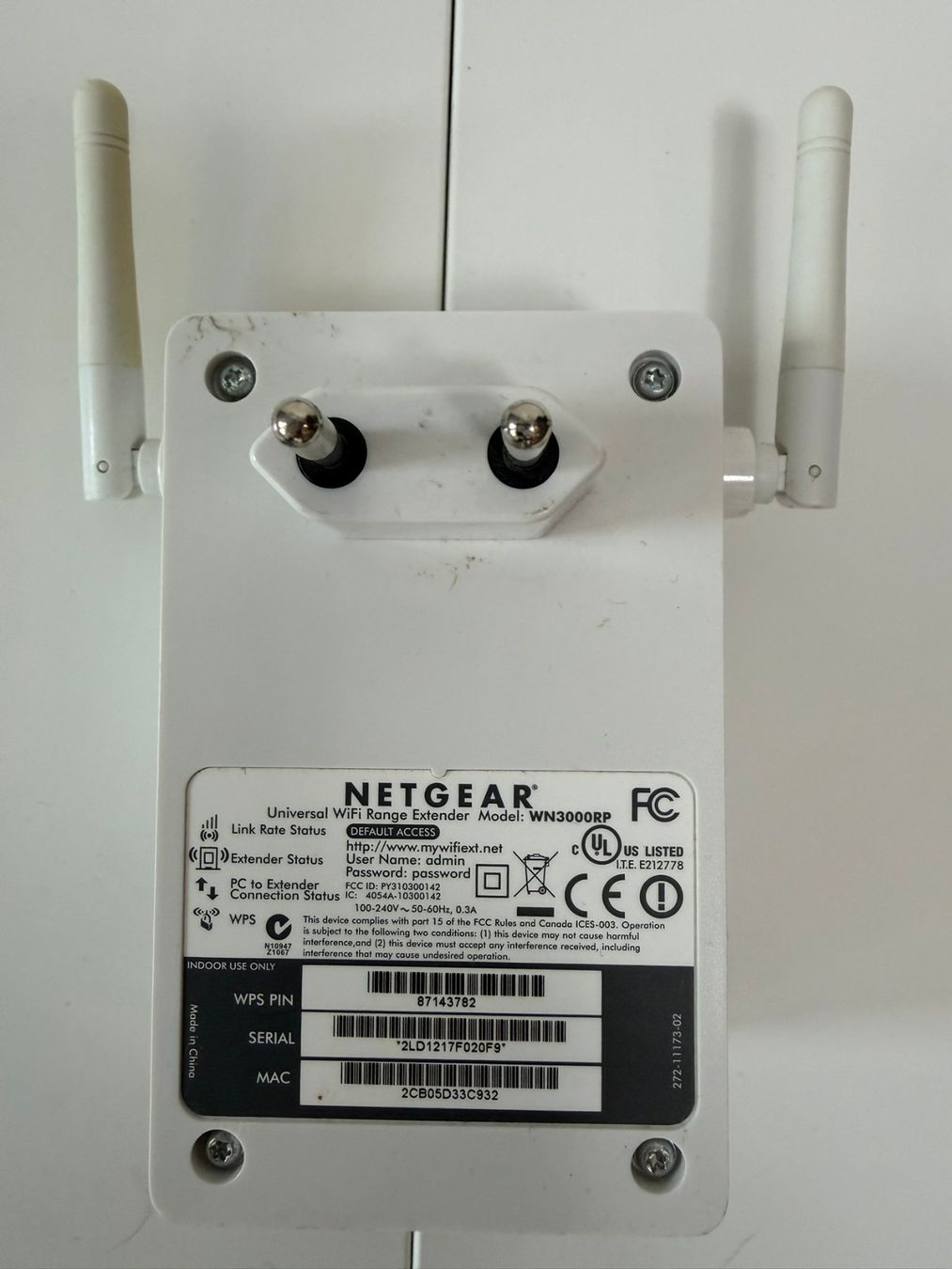 Netgear WiFi: Netgear WLAN Range Extender WN3000RP – Usato da Niederscherli venduto da ibu_g5ld 1