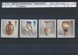 1987 Grossbritannien, "Töpferkunst", ** postfrisch