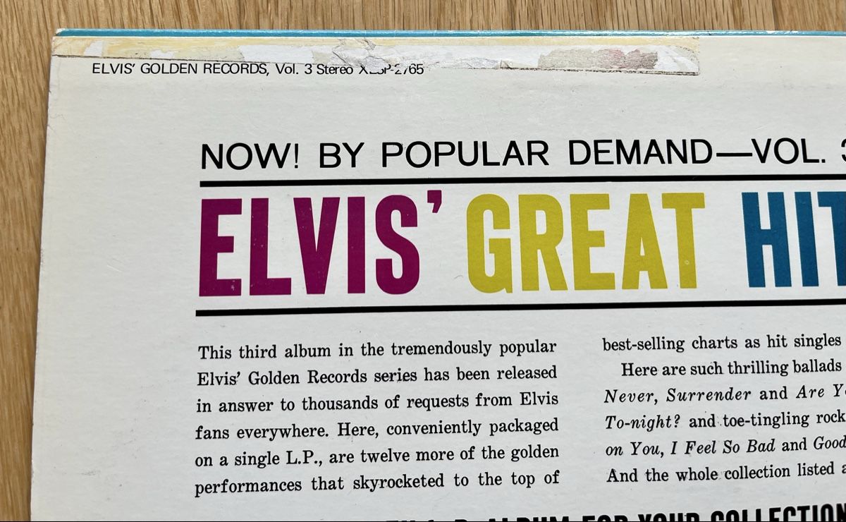 Schallplatten: Elvis Presley / 2 Vinyl LP‘s – Gebraucht aus Sarnen von m-basic 3