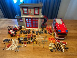 Playmobil Feuerwehr Set 9052 und viel Zubehör