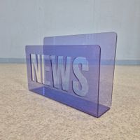 News Acryl Magazin Rack, Plexiglas Heft- Zeitungsständer