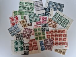 Deutsches Reich Briefmarken Viererblock Lot postfrisch