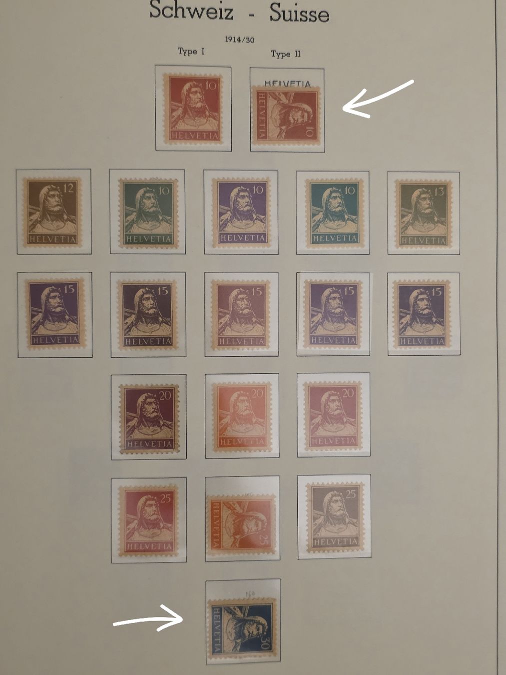 Tous les timbres: Postfrisch Briefmarken Schweiz  – Neuf (Voir description) à Bern par Kocholo 8