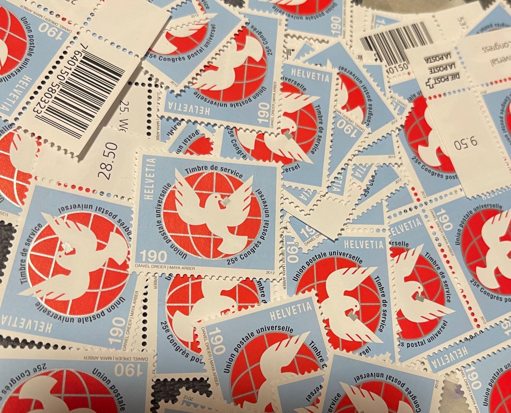 Alle Briefmarken: 100 x 1.90 Genfer Ämter – Neu (gemäss Beschreibung) aus Grafenort von Solar11